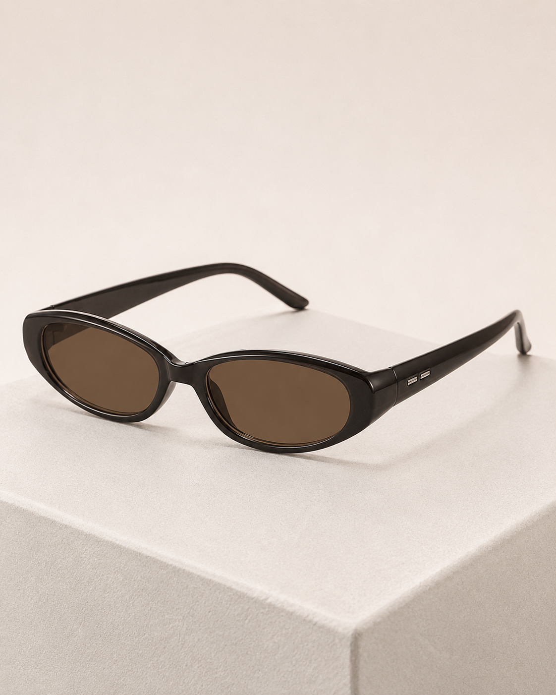 Corvane Slim Oval Sunglasses