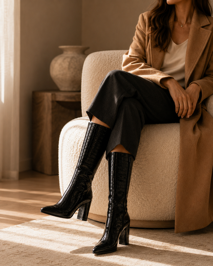 The Milan Croc Boot