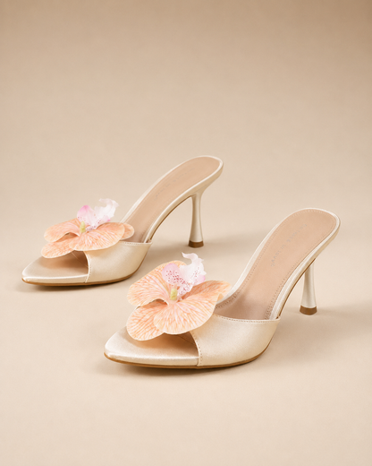 Cattleya Satin Mule