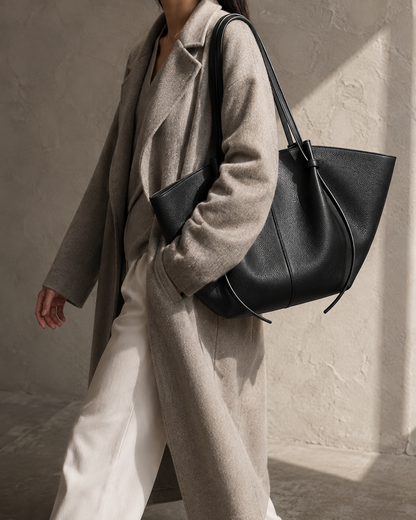 Solenne Leather Tote