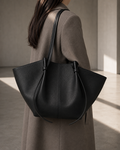 Solenne Leather Tote