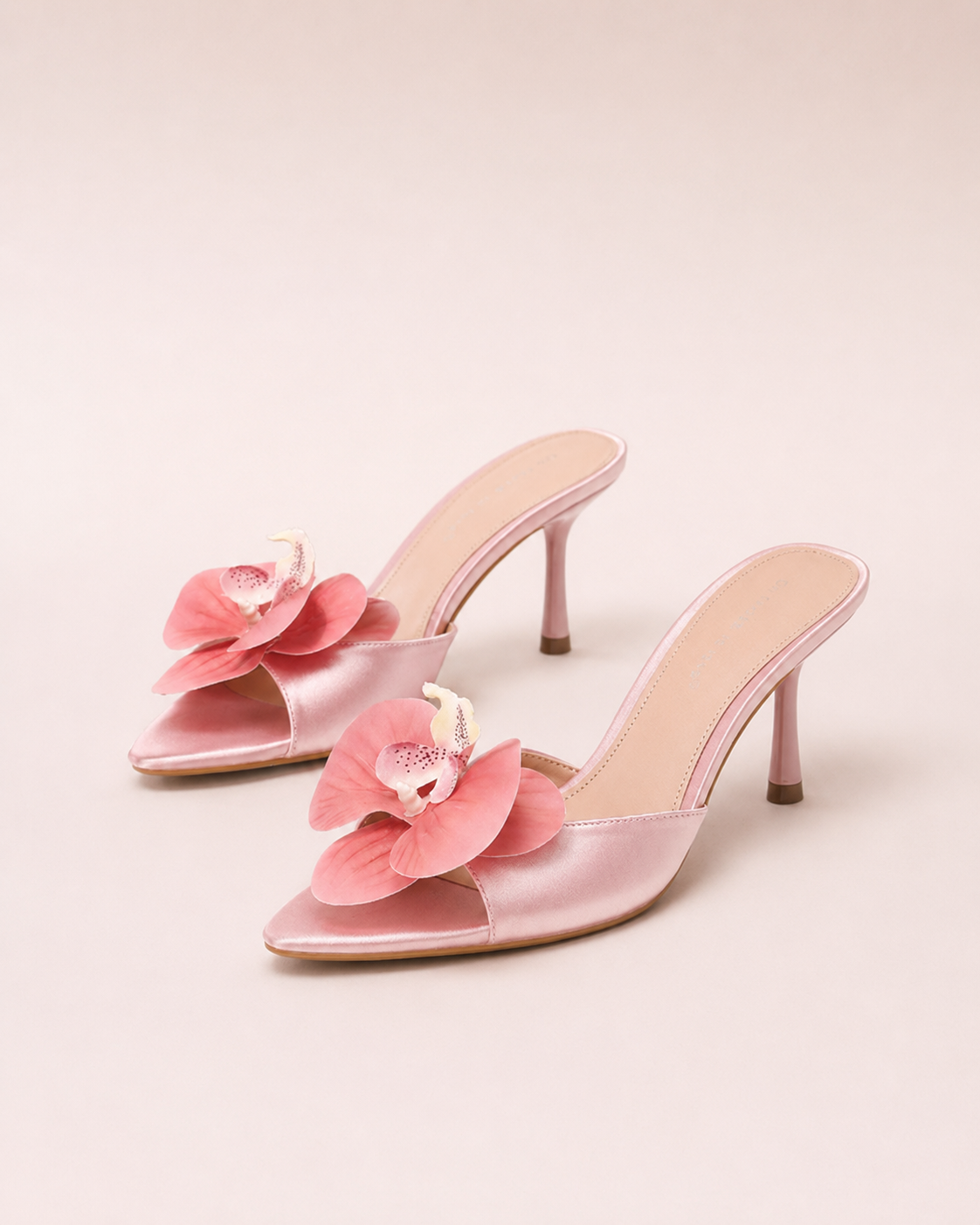 Cattleya Satin Mule
