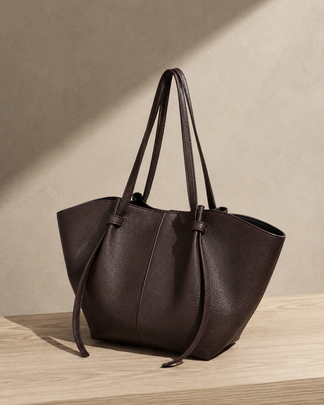 Solenne Leather Tote