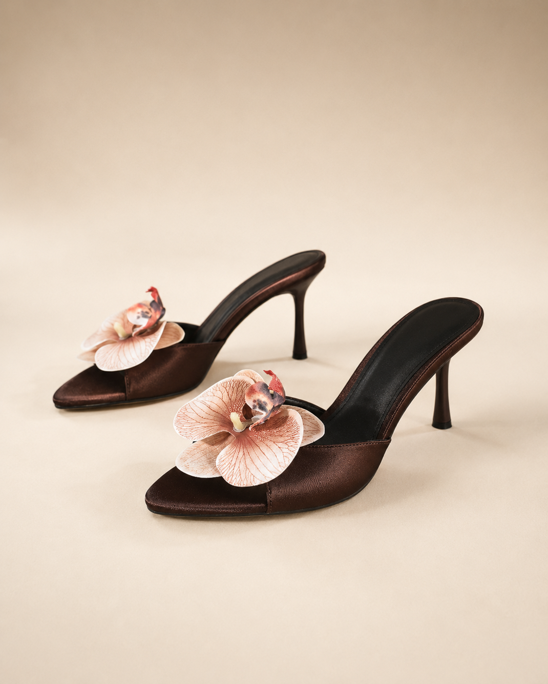 Cattleya Satin Mule