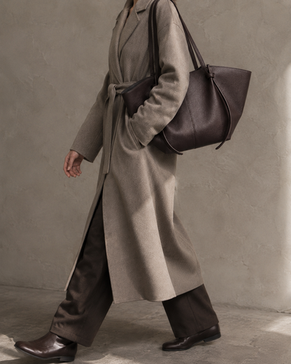 Solenne Leather Tote