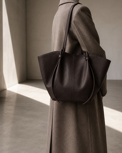 Solenne Leather Tote