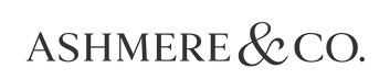 ASHMERE & CO. logo in dark gray serif text centered on a plain white background.