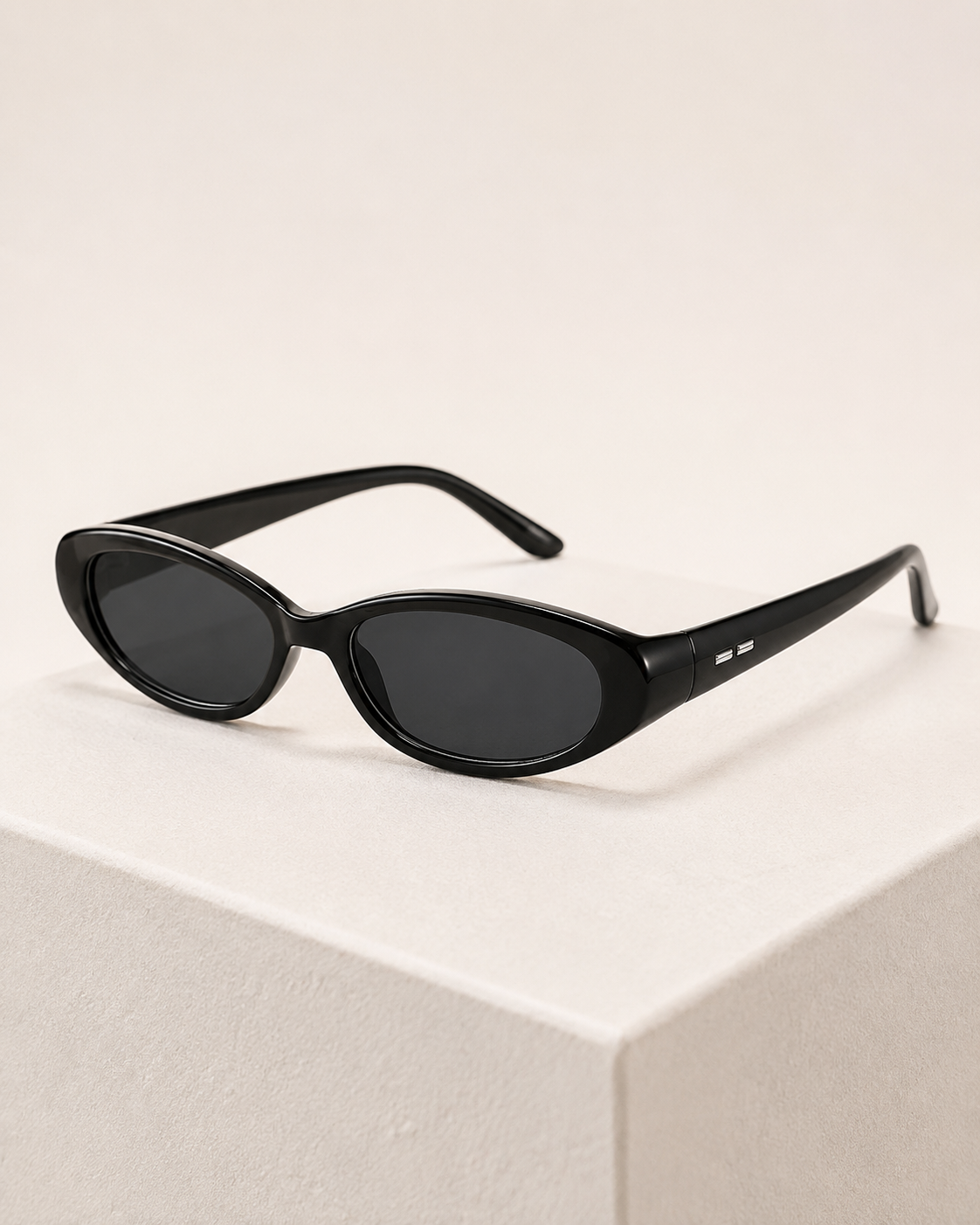 Corvane Slim Oval Sunglasses