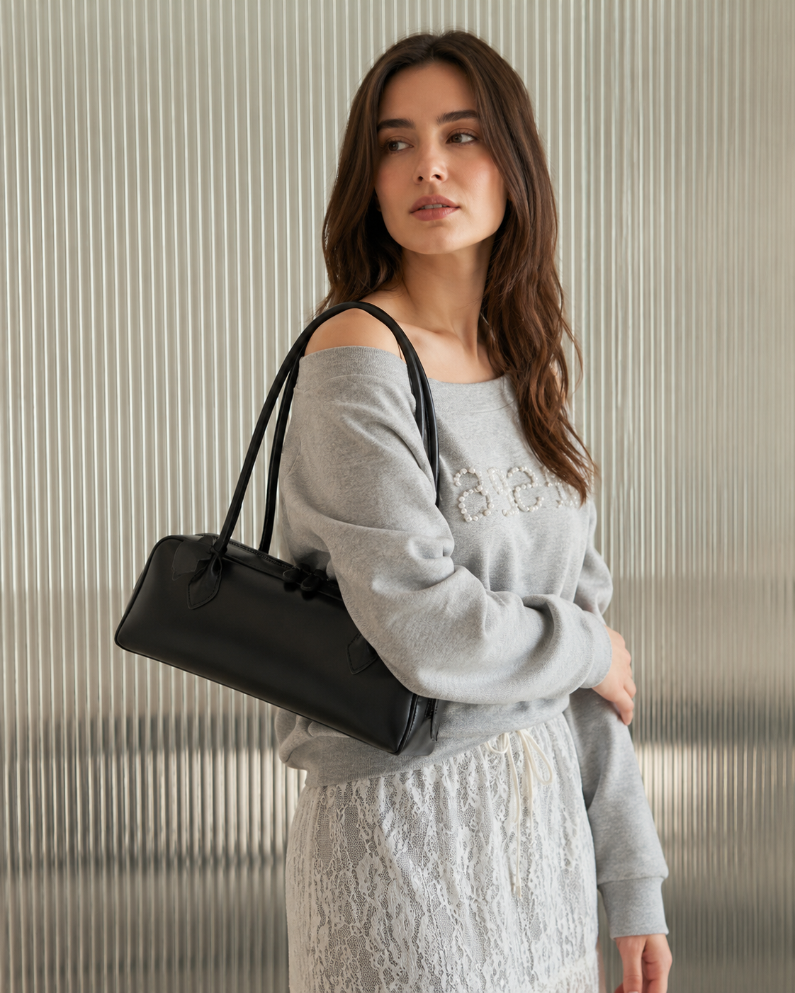 Mensola East-West Shoulder Bag