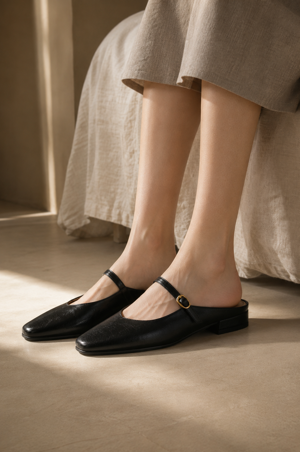 Sabine Leather Mule